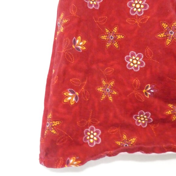 GENEVIEVE LAPIERRE COLLECTION | size 12 | Rusty Floral Denim Skirt | Belt Loops - Picture 6 of 14